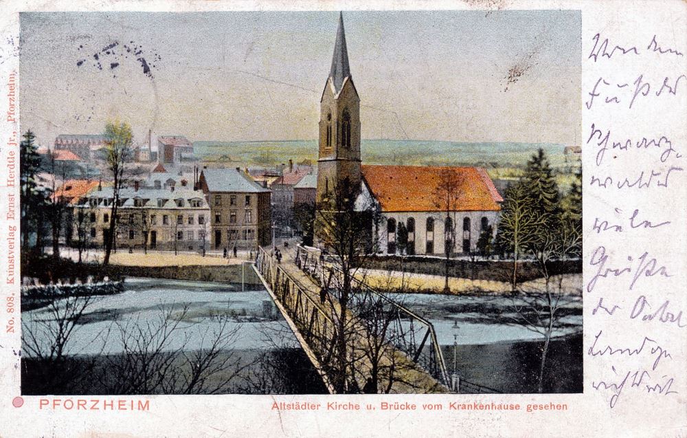 Altstädter Straße 25 (Altstädter Straße 35) / Altstädter Kirchenweg Pforzheim Altstädter Straße 25 (Altstädter Straße 35) / Altstädter Kirchenweg Pforzheim